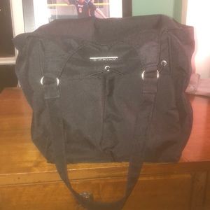 Ariat black polyester travel purse